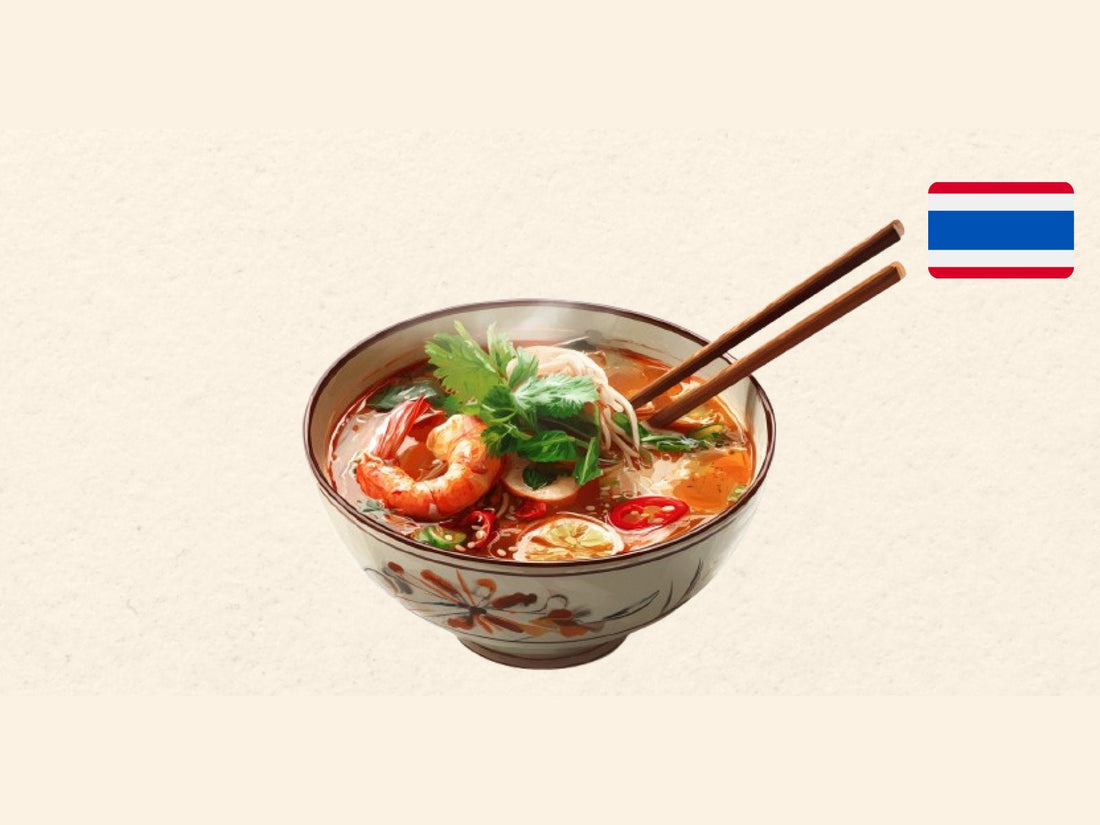 Tom Yum illustration from the Kitchen Impossible card