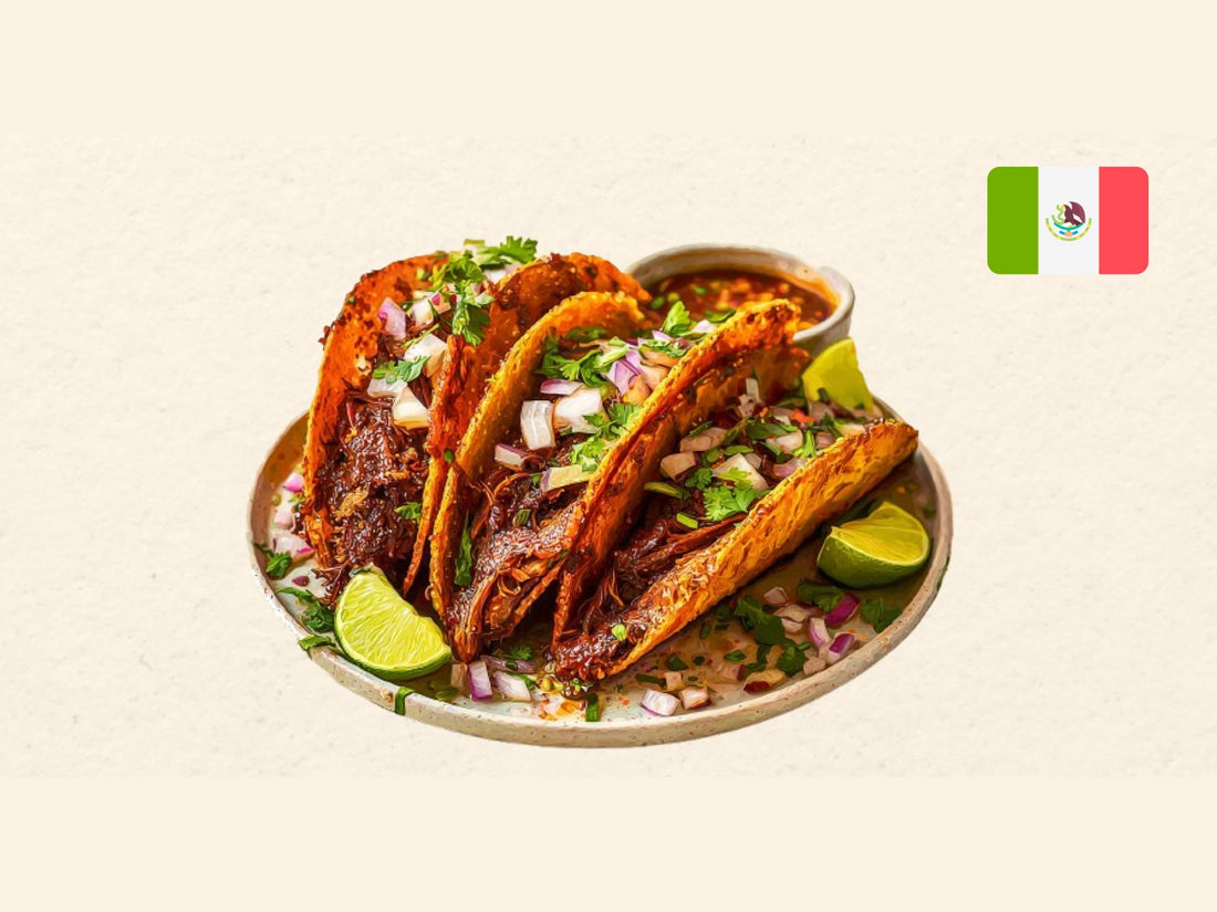 Birria Tacos illustration from the Kitchen Impossible card