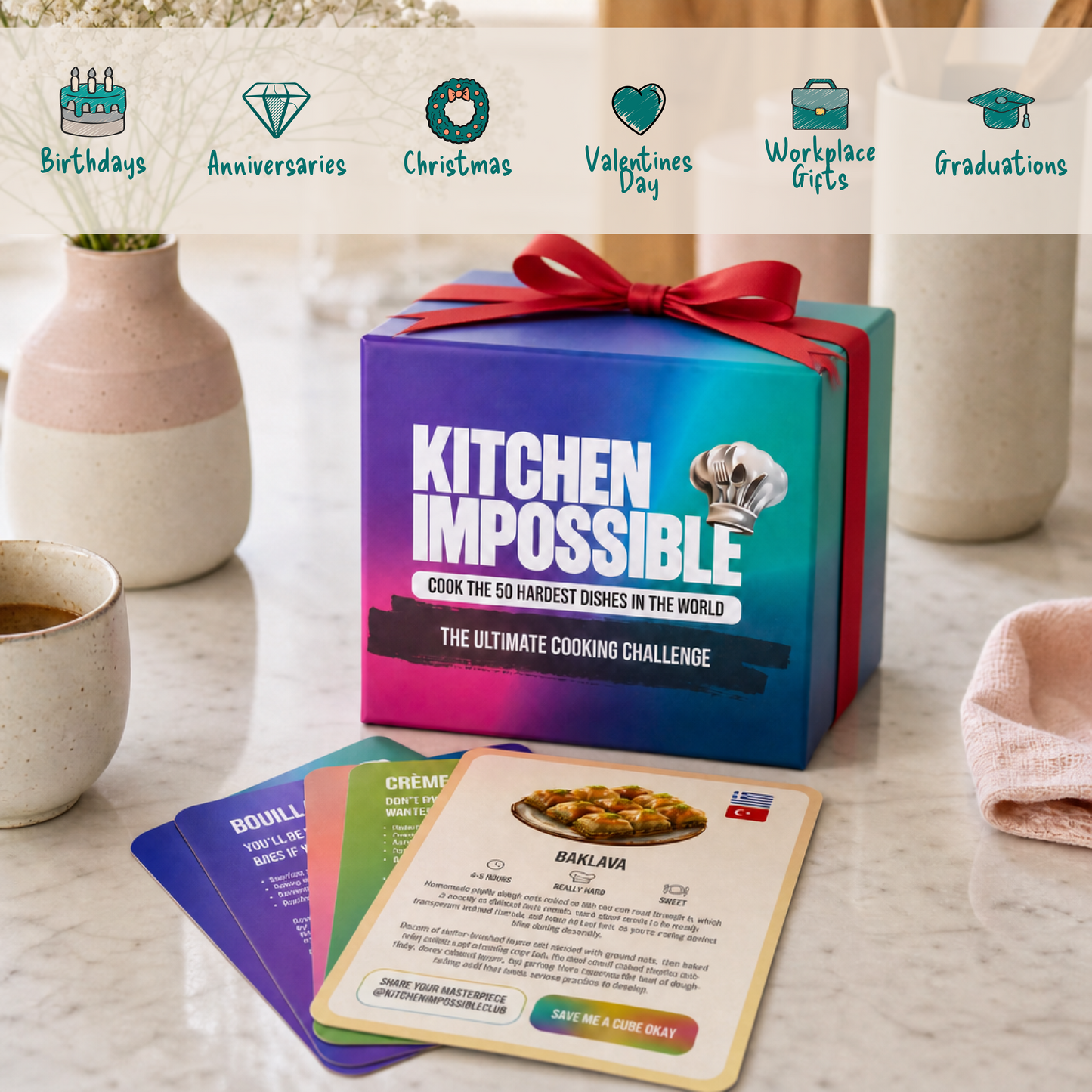 Kitchen impossible card deck