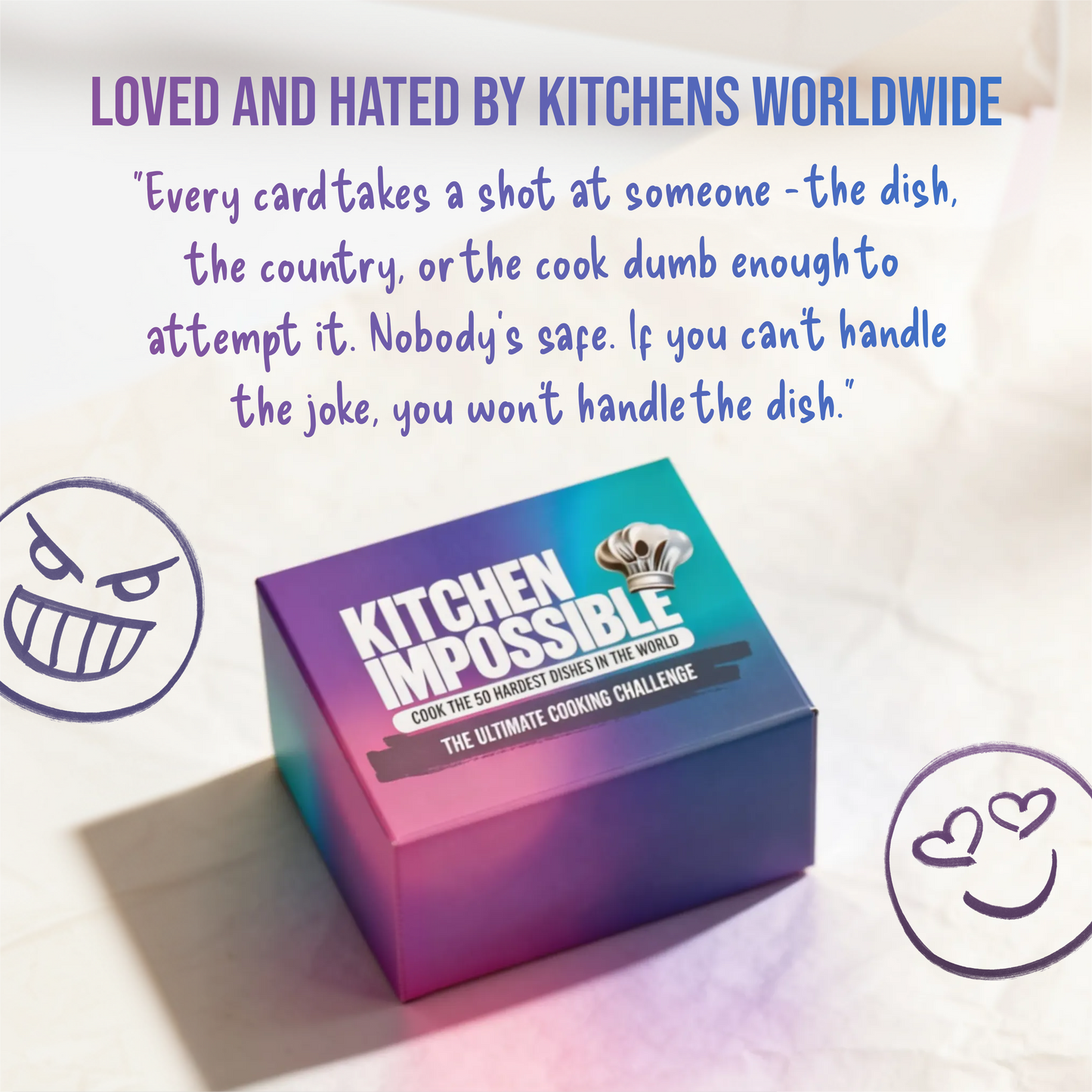 Kitchen impossible card deck